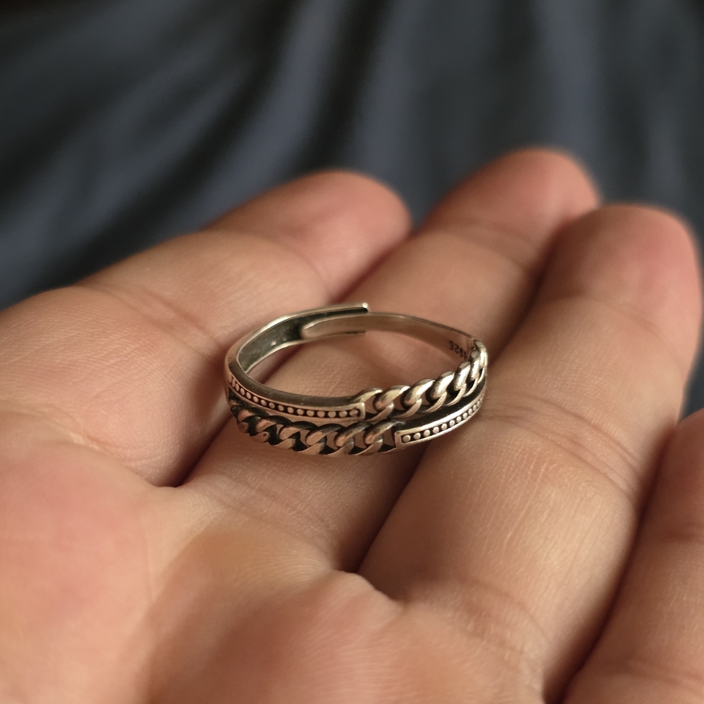 Stampd Silver Chain-Style Women's Ring